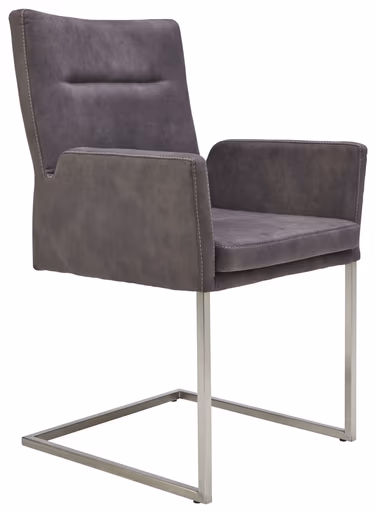 Armlehnstuhl 3190 - Stoff, Dunkelgrau