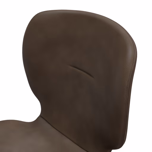 Stuhl Saltino - Leder, Dunkelbraun