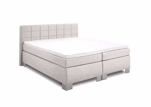 Boxspringbett HAIKOS- Liegefläche ca. 180x200 cm, Stoff, Beige, TFK H2/TFK H2