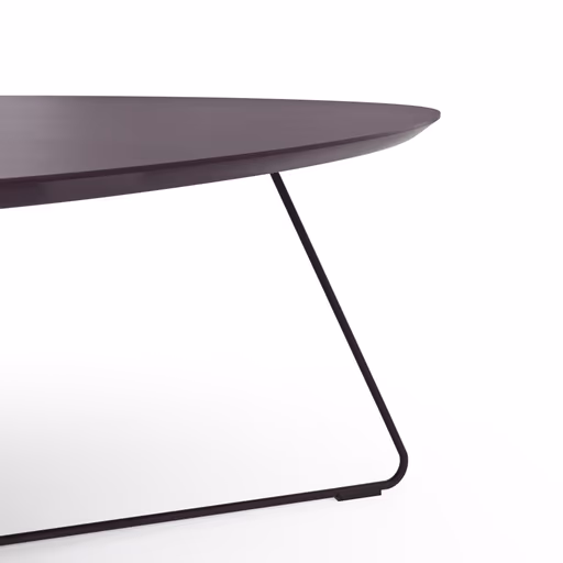 Couchtisch Fano - LBH ca. 96x86x38 cm, Fenix, Aubergine