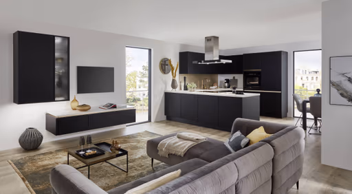 L-Küche 33.170 2 325, schwarz premium matt