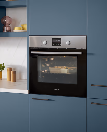 Inselküche 51.230 13 525, Stahlblau matt