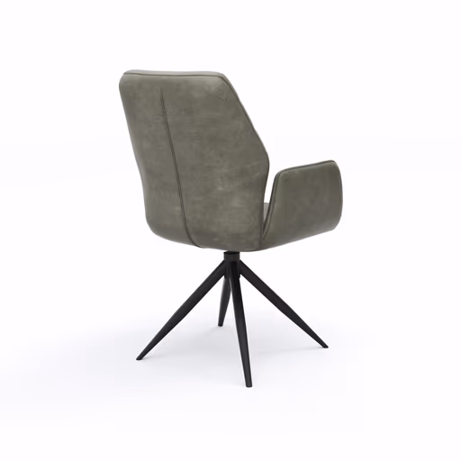 Armlehnstuhl Dalyan - drehbar, Stoff, Grau