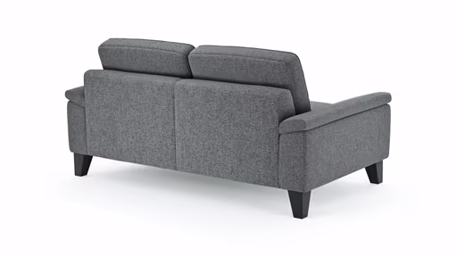 Sofa Oviedo - 2-Sitzer, keine Funktionen, Flachgewebe, Grau