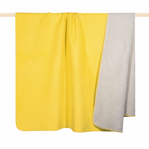 Wende-Decke - BL ca. 150x200 cm, Gelb