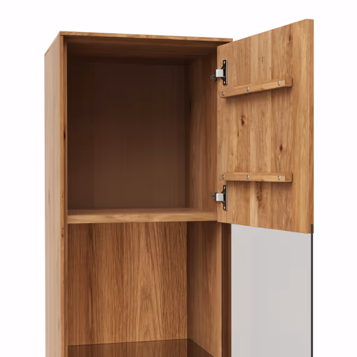 Vitrine Saratoga - rechts, Wildeiche massiv, natur geölt