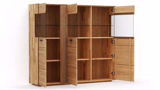 Highboard Estana - Eiche massiv, legno
