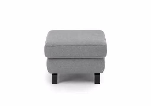 Hocker CALM PLUS 2.0 - BL ca. 66x66 cm, Stoff, Silbergrau