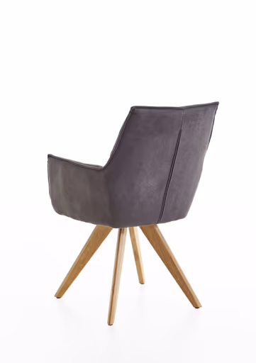 Armlehnstuhl - Stoff, Anthrazit, drehbar