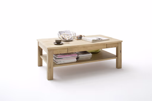 Couchtisch - Schubkasten, LBH ca. 117x65x42 cm,  Eiche teilmassiv