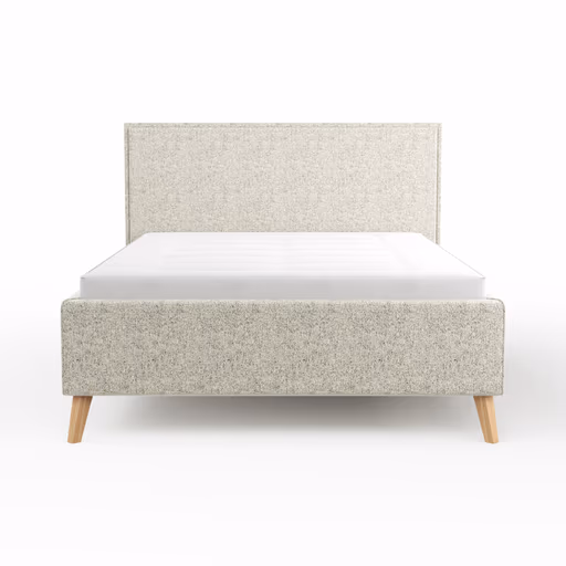 Bettgestell Carmen - Liegefläche ca. 140x200cm, Stoff, Beige