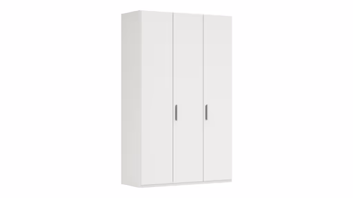 Drehtürenschrank Viana - B. ca. 151 cm, Lack, Weiß