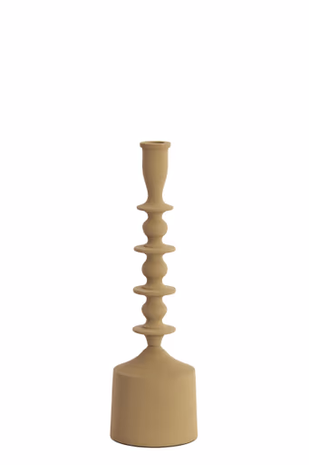 Kerzenleuchter - DH ca. 10x34,5 cm, Beige