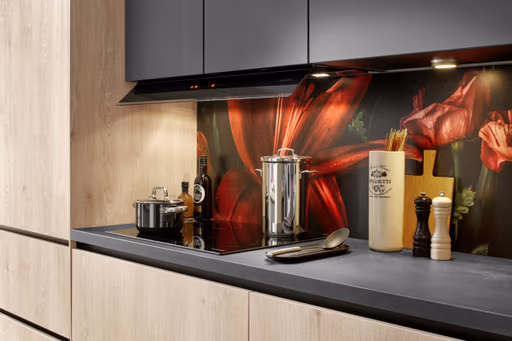 Inseküche 33.170 2 324, Schiefergrau