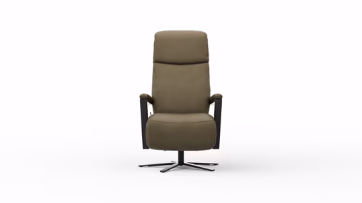  Drehsessel Enno Lazyline - Größe M inkl. Relaxfunktion, Leder Olive