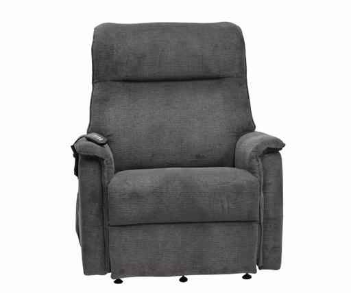 TV-Sessel MIKLAS - Aufstehhilfe, Relaxfunktion, Stoff, Grau