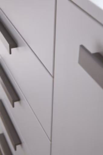 Kommode Viana - Holzwerkstoff, Weiß