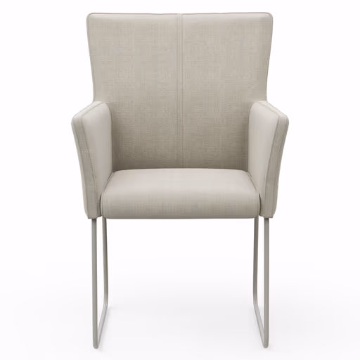 Armlehnstuhl Cosyra - Stoff, Natur