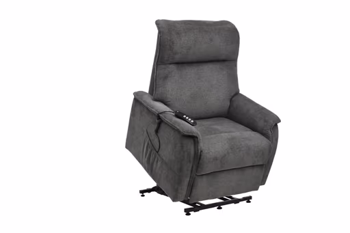 TV-Sessel MIKLAS - Aufstehhilfe, Relaxfunktion, Stoff, Grau