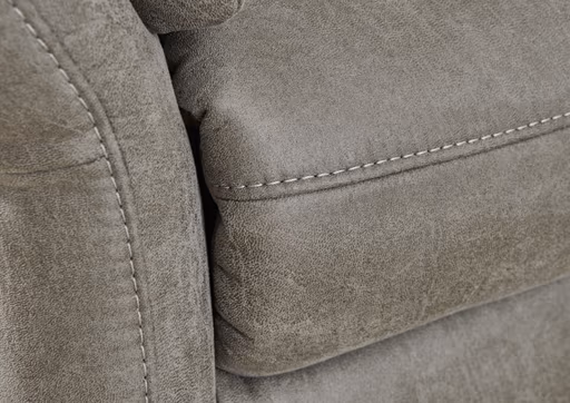  Ecksofa - 2-Sitzer mit Ecke rechts, Stoff, Grau