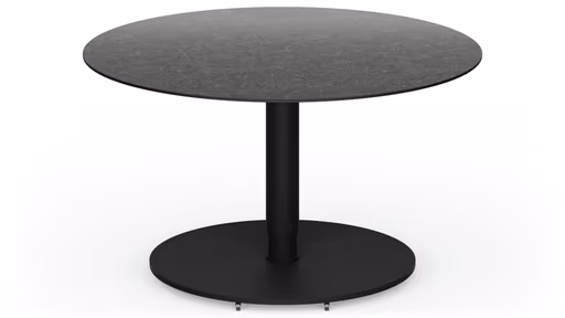 Couchtisch Camas - LBH ca. 75x75x42 cm, Keramik, Schwarz