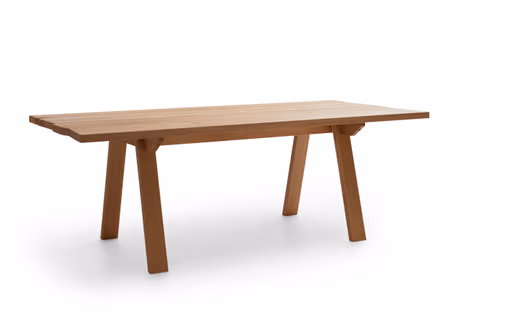 Esstisch Mileto - LB ca. 220 x 100 cm, Asteiche massiv, Geölt, Naturdesignplatte