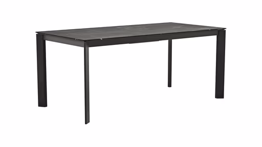Esstisch Menosa - ausziehbar, LB ca. 180x90 cm, Laminat, Marmor Schwarz