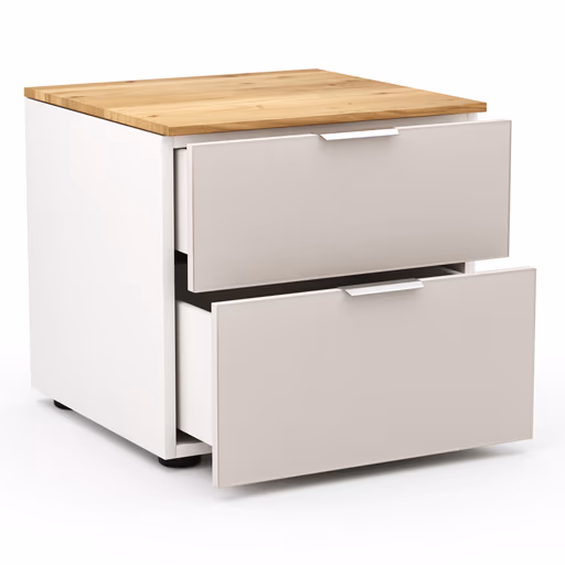 Nachttisch Colorado Beimöbel - BHL ca. 45x42x43 cm, Rosé