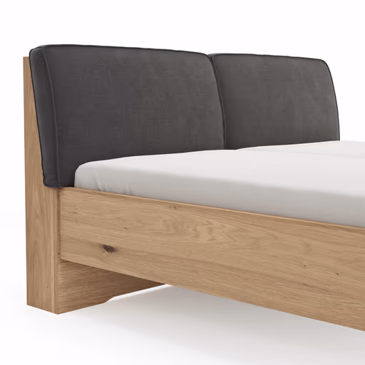 Nachtkonsole Viana - Balkeneiche Furnier, Lack Anthrazit