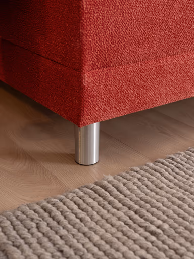  Boxspringbett - Liegefläche ca. 180x200 cm, Stoff, Rot