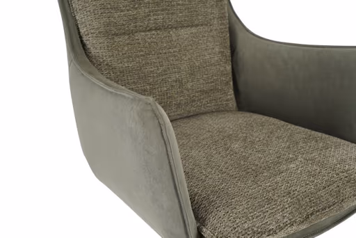 Armlehnstuhl MANDY - drehbar, Stoff, Grün