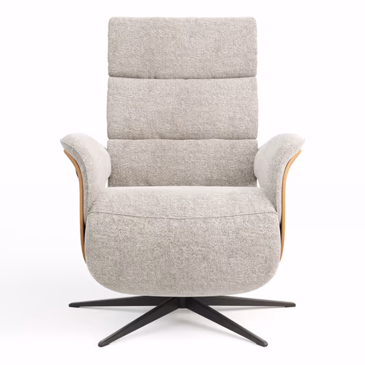 Relaxsessel Amila - Größe S, inkl. 2-motorischer Relaxfunktion und Kopfteilverstellung, Stoff, Silbergrau