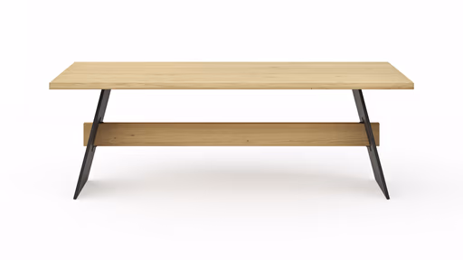 Esstisch Phoenix - LB ca. 220x100 cm, Eiche massiv, Bianco geölt