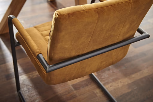 Armlehnstuhl Cambridge - Stoff, Curry