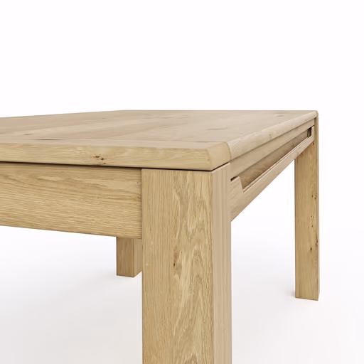 Esstisch Amora - LB ca. 180x90 cm, Wildeiche massiv bianco