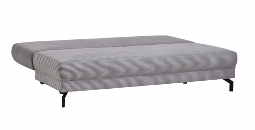 Schlafsofa Salema - 3-Sitzer mit Schlaffunktion (Liegefläche ca. 150x200cm), Stoff, Hellgrau