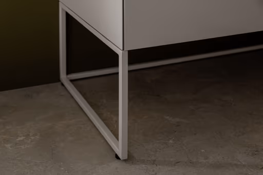 Sideboard Catona - Lack matt, Steingrau