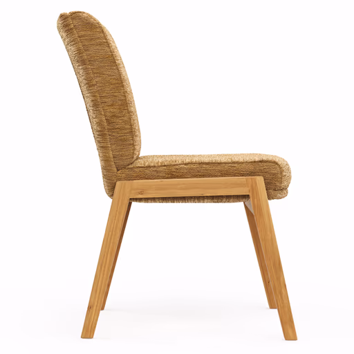 Stuhle Flore 2 - Stoff, Curry