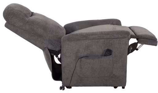 TV-Sessel - Aufstehhilfe, Relaxfunktion, Webstoff, Kieselgrau