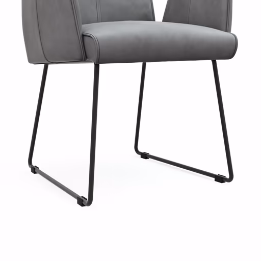 Armlehnstuhl Dinner - Stoff, Grau