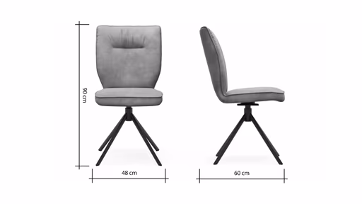 Stuhl Westmore - drehbar, Stoff, Dunkelgrün