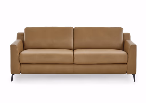 Sofa - 2,5-Sitzer, Leder, Braun