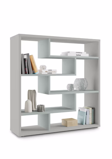 Raumteiler - B ca. 130 cm, Kreidegrau, Pinegrün