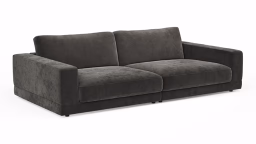 Megasofa Juni Lounge- B ca. 292 cm, Stoff, Anthrazit