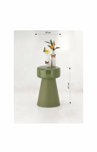 Beistelltisch - Ø/H ca. 30x47 cm, Grün