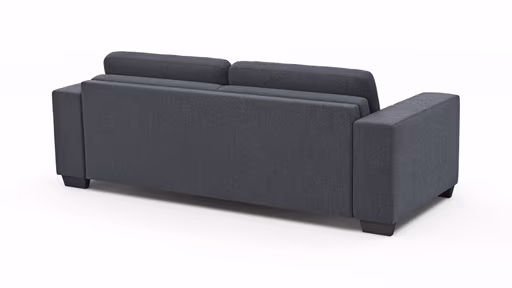 Sofa Nuoro - 3-Sitzer inkl. Schlaffunktion, Stoff, Eisblau