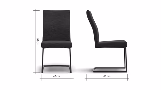 Freischwinger Carmelo - Velour, Hellblau