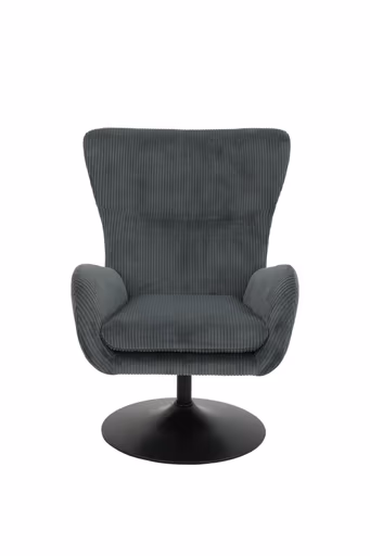 Sessel - drehbar, Stoff, Dunkelgrau