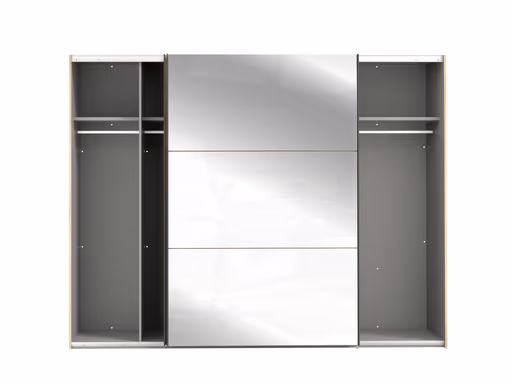 Schwebetürenschrank FARIDA - B. ca. 270 cm, Eiche Dekor