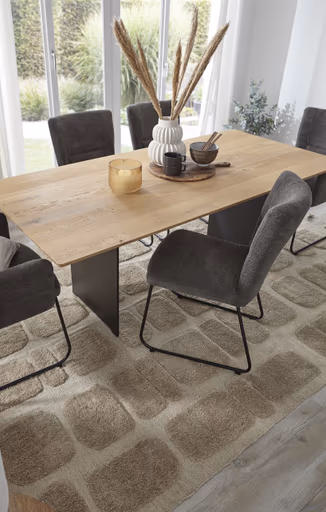 Esstisch Tucson - LB ca. 200x95 cm, Wildeiche massiv